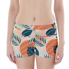 Tropical Pattern Boyleg Bikini Wrap Bottoms by Valentinaart