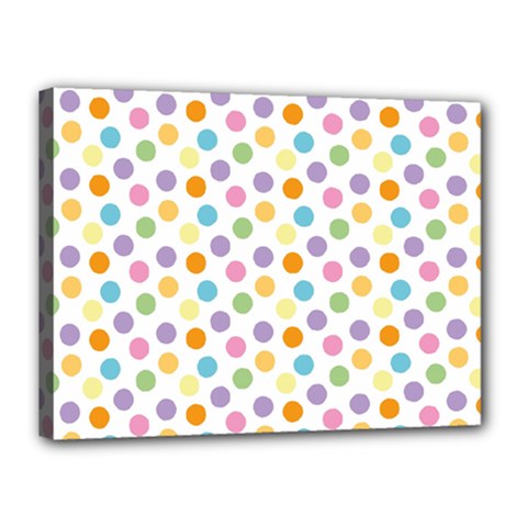 Dot Pattern Canvas 16  X 12  (stretched) by Valentinaart