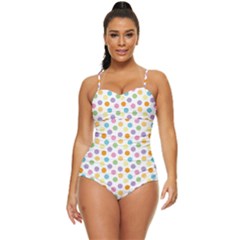 Dot Pattern Retro Full Coverage Swimsuit by Valentinaart