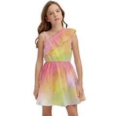 Sunset Kids  One Shoulder Party Dress