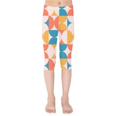 Geometric Pattern Kids  Capri Leggings  by Valentinaart