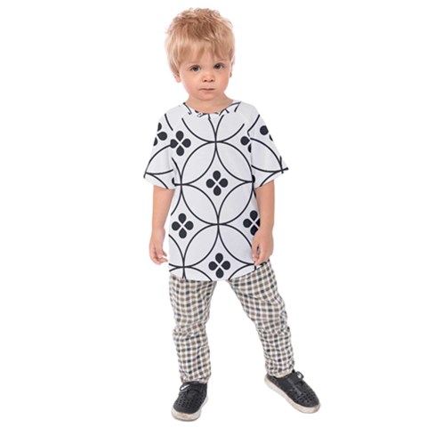 Black And White Pattern Kids  Raglan Tee by Valentinaart