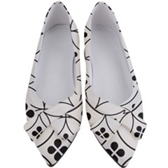Black And White Pattern Women s Bow Heels by Valentinaart