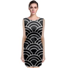 Black And White Pattern Classic Sleeveless Midi Dress by Valentinaart