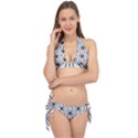 Black and white pattern Tie It Up Bikini Set View1