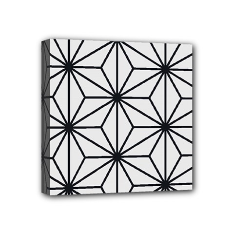 Black And White Pattern Mini Canvas 4  X 4  (stretched)