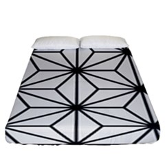 Black And White Pattern Fitted Sheet (king Size) by Valentinaart