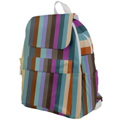 Simple Line Pattern Top Flap Backpack