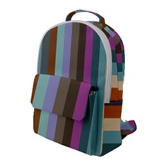 Simple Line Pattern Flap Pocket Backpack (large) by Valentinaart