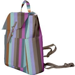 Simple Line Pattern Buckle Everyday Backpack by Valentinaart