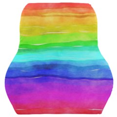 Watercolor Rainbow Car Seat Back Cushion 