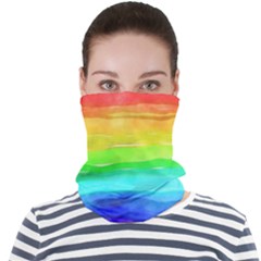 Watercolor Rainbow Face Seamless Bandana (adult) by Valentinaart