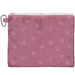 Floral Pattern Canvas Cosmetic Bag (xxxl) by Valentinaart