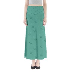 Floral Pattern Full Length Maxi Skirt by Valentinaart