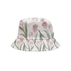 Floral Pattern Inside Out Bucket Hat (kids) by Valentinaart