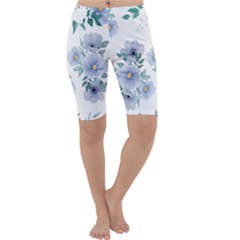 Floral Pattern Cropped Leggings 