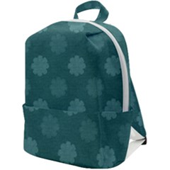 Floral Pattern Zip Up Backpack