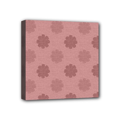 Floral Pattern Mini Canvas 4  X 4  (stretched)