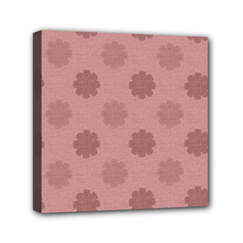 Floral Pattern Mini Canvas 6  X 6  (stretched) by Valentinaart