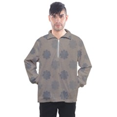 Floral Pattern Men s Half Zip Pullover by Valentinaart