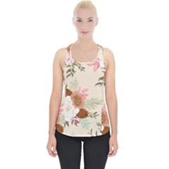 Floral Pattern Piece Up Tank Top by Valentinaart