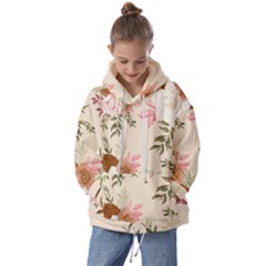 Floral Pattern Kids  Oversized Hoodie by Valentinaart