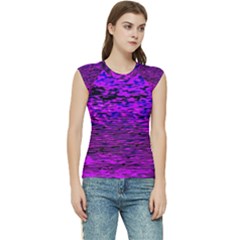 Magenta Waves Flow Series 2 Women s Raglan Cap Sleeve Tee by DimitriosArt