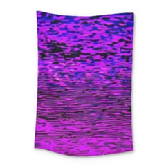 Magenta Waves Flow Series 2 Small Tapestry by DimitriosArt