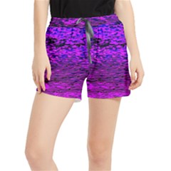 Magenta Waves Flow Series 2 Women s Runner Shorts by DimitriosArt