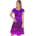 Magenta waves flow series 2 Classic Short Sleeve Dress View1