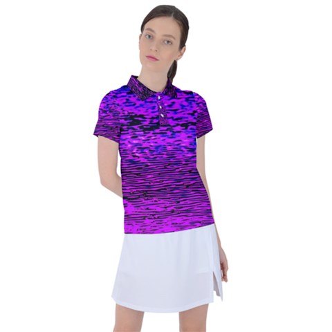 Magenta Waves Flow Series 2 Women s Polo Tee by DimitriosArt