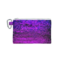 Magenta Waves Flow Series 2 Canvas Cosmetic Bag (small)