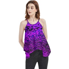 Magenta Waves Flow Series 2 Flowy Camisole Tank Top by DimitriosArt