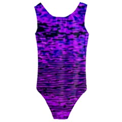 Magenta Waves Flow Series 2 Kids  Cut-out Back One Piece Swimsuit by DimitriosArt