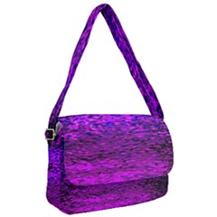 Magenta Waves Flow Series 2 Courier Bag by DimitriosArt