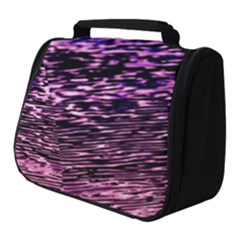 Purple  Waves Abstract Series No2 Full Print Travel Pouch (small) by DimitriosArt