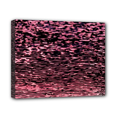 Pink  Waves Flow Series 11 Canvas 10  X 8  (stretched) by DimitriosArt