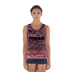 Pink  Waves Flow Series 11 Sport Tank Top  by DimitriosArt