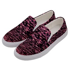 Pink  Waves Flow Series 11 Men s Canvas Slip Ons by DimitriosArt