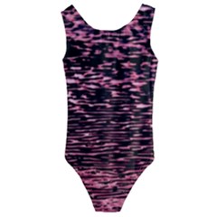 Pink  Waves Flow Series 11 Kids  Cut-out Back One Piece Swimsuit by DimitriosArt