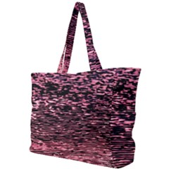 Pink  Waves Flow Series 11 Simple Shoulder Bag by DimitriosArt