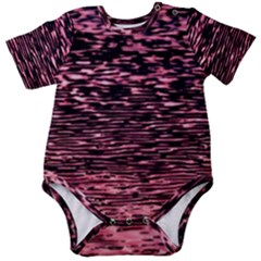 Pink  Waves Flow Series 11 Baby Short Sleeve Onesie Bodysuit by DimitriosArt