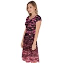 Pink  waves flow series 11 Classic Short Sleeve Dress View2