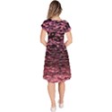 Pink  waves flow series 11 Classic Short Sleeve Dress View4
