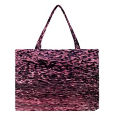 Pink  Waves Flow Series 11 Medium Tote Bag by DimitriosArt