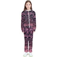 Pink  Waves Flow Series 11 Kids  Tracksuit