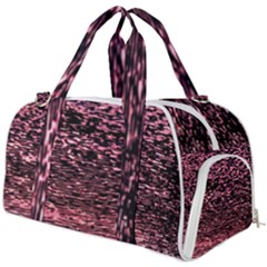 Pink  Waves Flow Series 11 Burner Gym Duffel Bag by DimitriosArt