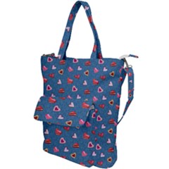 Sweet Hearts Shoulder Tote Bag by SychEva