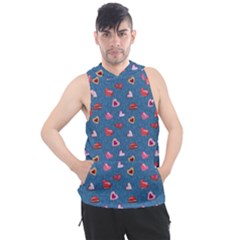 Sweet Hearts Men s Sleeveless Hoodie by SychEva