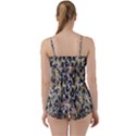 Modern Camo Tropical Print Design Babydoll Tankini Set View2